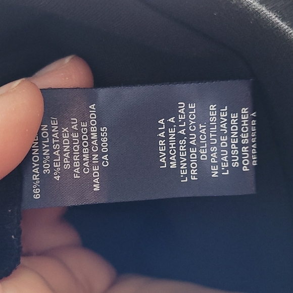 Size 13 Reitmans Black Dress Pants "the Original Comfort" Waistband Straight Leg - Picture 5 of 5